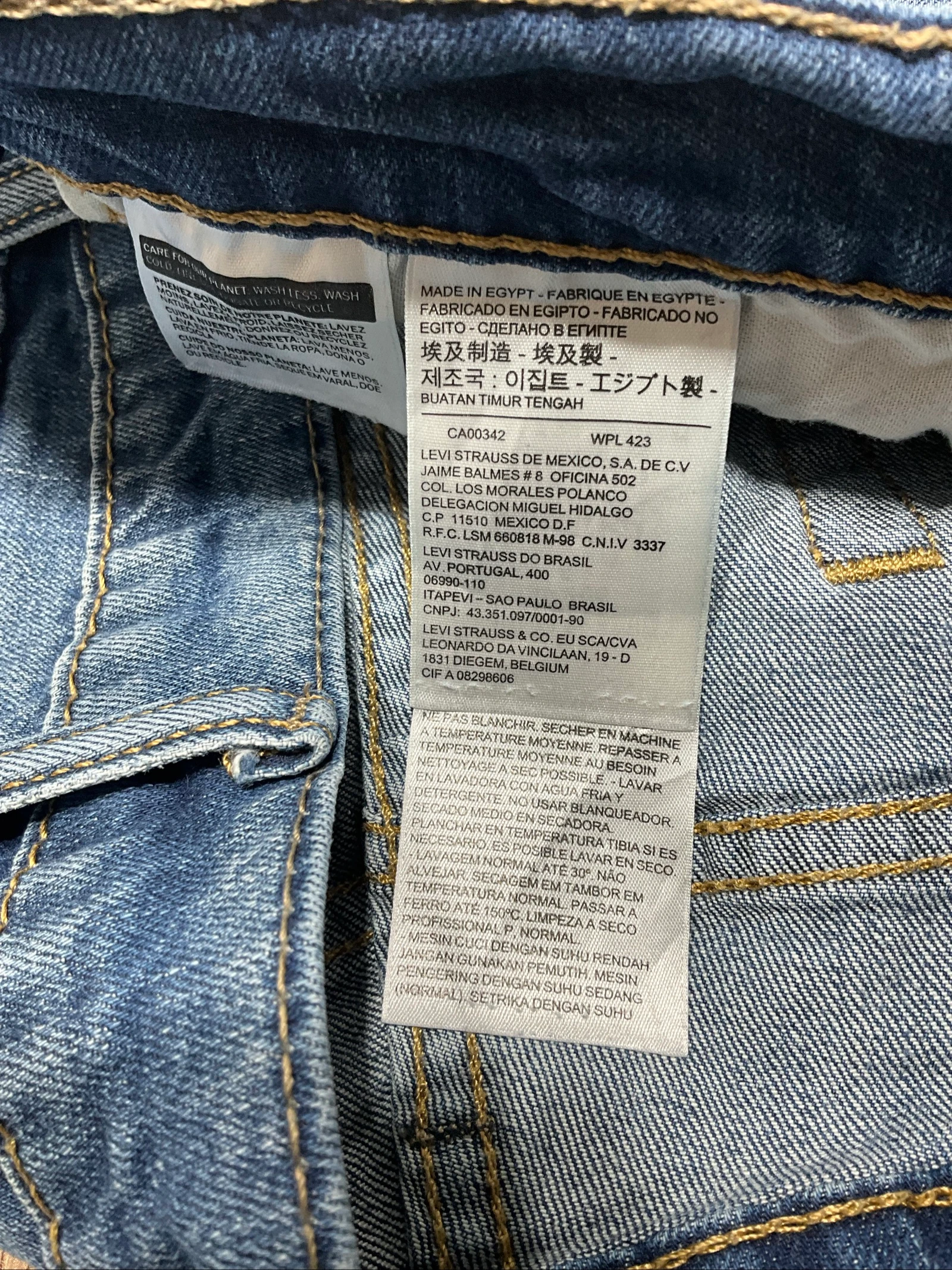 Jean Levi's Corte Recto W38 L32 Vintage 99% Algodón Azul lvh 256 – photo 10